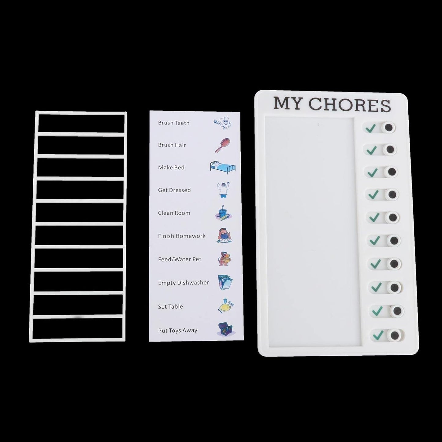 Portable My Chores Home Note Board Management Planning Memo Boards Reminding Time. (Size - 20X12Cm)