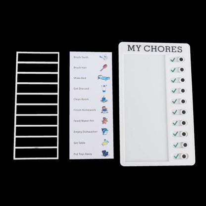 Portable My Chores Home Note Board Management Planning Memo Boards Reminding Time. (Size - 20X12Cm)