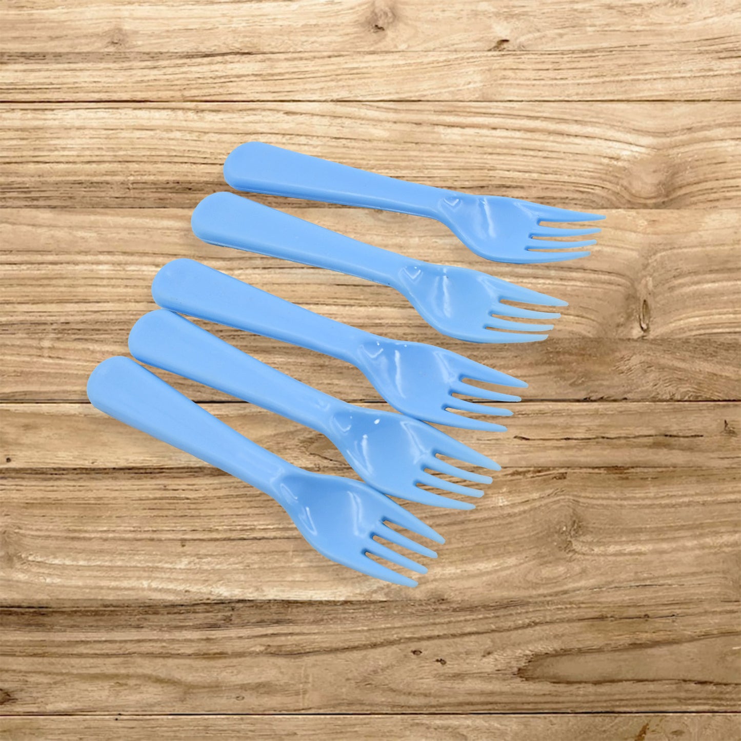 Reusable Premium Heavy Weight Plastic Forks Party Supplies One Size Plastic 5Pc Serving Fork Set For Kitchen Travel Home (5Pc)
