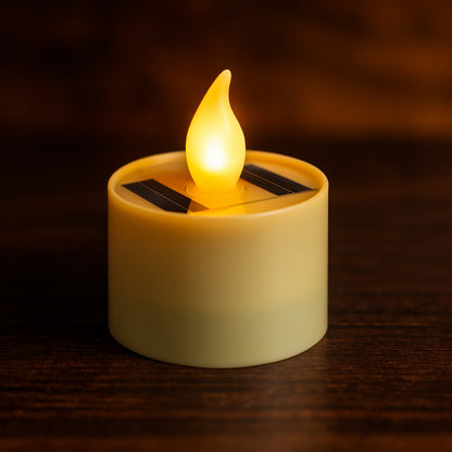 Solarpowered Led Flameless Candle Light (1 Pc)