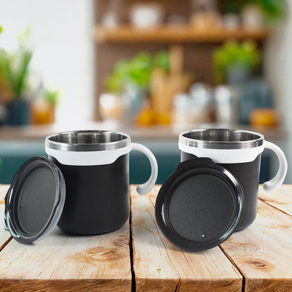 2 Pcspremium Mocha Mug Set 250 Ml