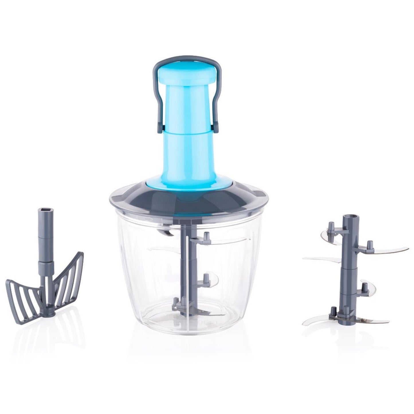6 Blades Manual Hand-Press Vegetable Chopper (1100 Ml)