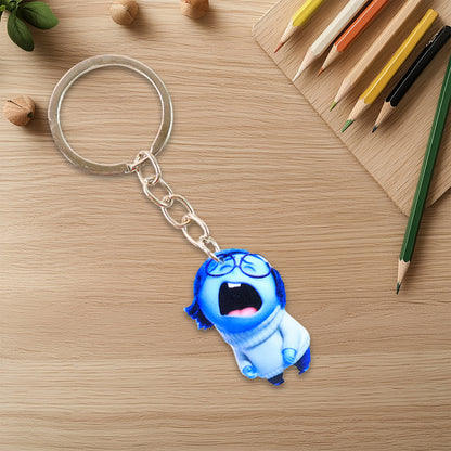 Cutecartoon Character Girl Keychain For Kids Bags  Stationery