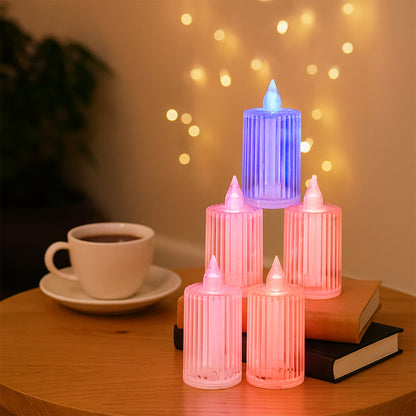 Decorative Flameless Electronic Led Candle Light Set (6 Pc)