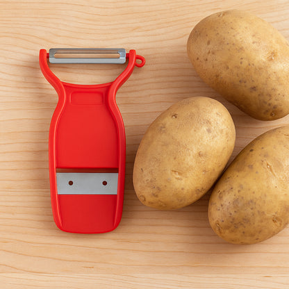 Supermom Swiss 2-In-1 Slicer  Peeler With Ultra Sharp Stainless Steel Blades