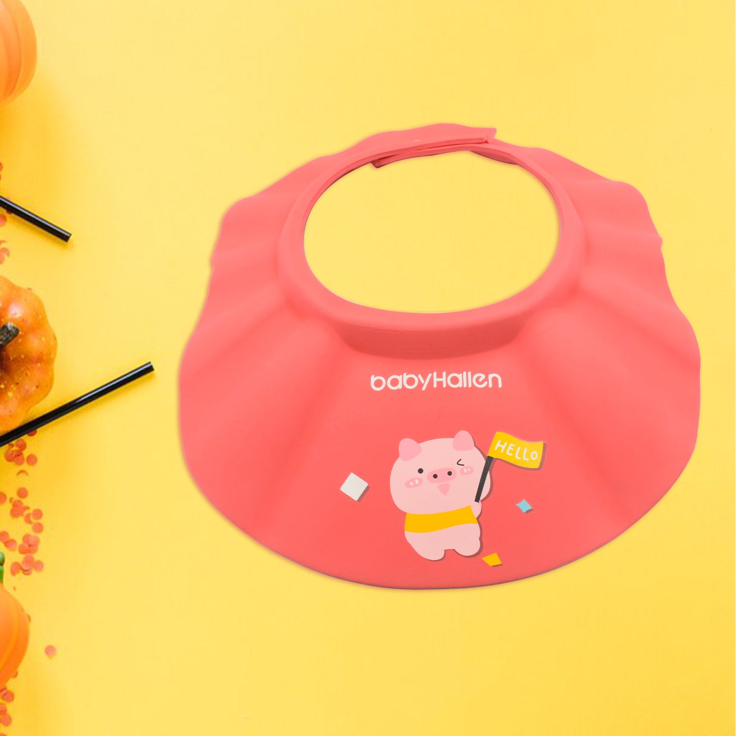 Baby Shower Caps Bath Cap For Toddlerbabykidesoft  Flexible Material Visor Hat Safe Shampoo Protection Shampoo Cap Hat New Born Infants Babies Shield Eyesears Protector Soft Comfortable Wash Hair (1 Pc)