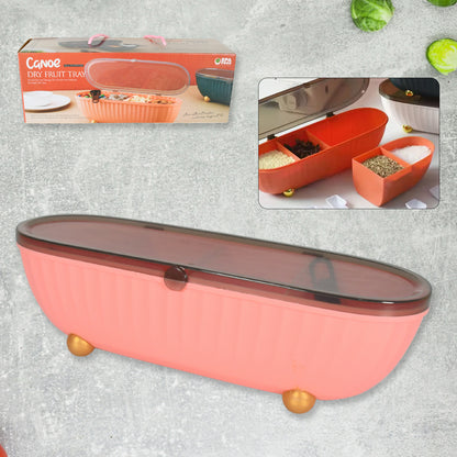 Spice Bottle Spice Jar Durable Spice Seasoning Box Jar Food Grade Spoon Seasoning Case For Kitchen  Dry Fruit Tray (1 Pc)
