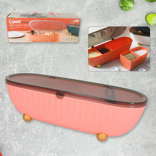 Spice Bottle Spice Jar Durable Spice Seasoning Box Jar Food Grade Spoon Seasoning Case For Kitchen  Dry Fruit Tray (1 Pc)