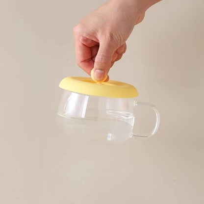 Cupmug Lid Dust Proof Silicone Rubber Airtight Seal (Cup  Spoon Not Included Only Lid 1 Pc)