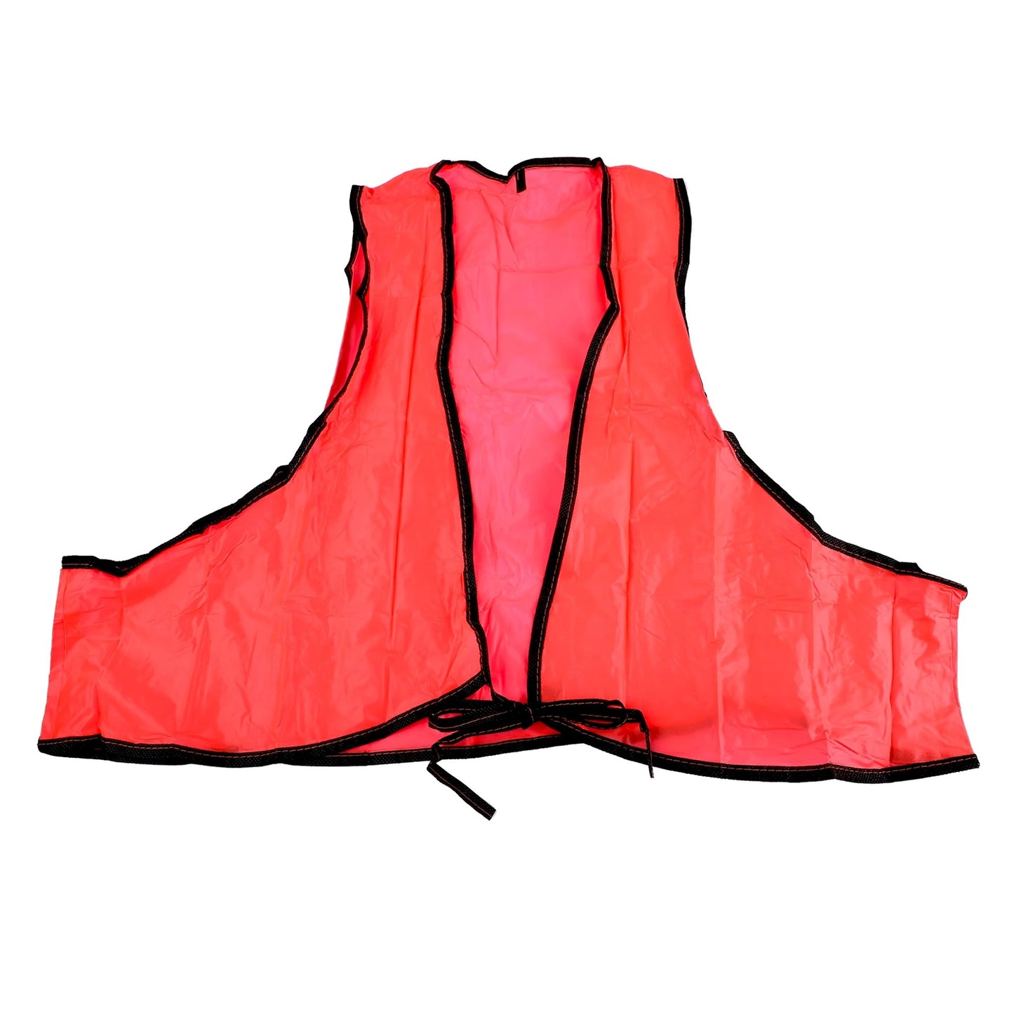 Economy Safety Vest Soft Vinyl With Tie Closure For Identifying Staff And Volunteers Adult Pvc Safety Vest High Visibility For Outdoor Operator