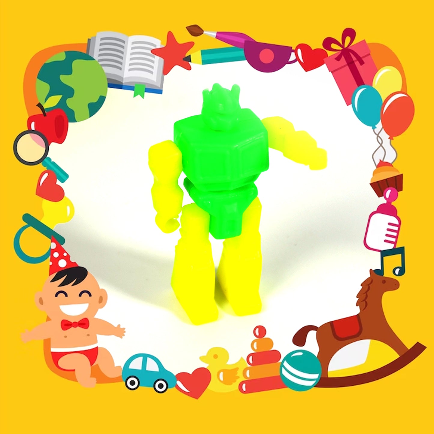 20Pc Mix All New Toy With Plastic Commander Container  Mix All Types Playing Toy For Kids