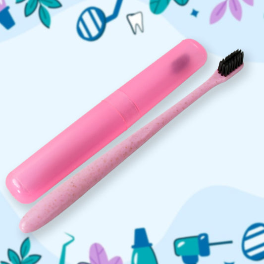 Soft Toothbrush With Toothbrush Cover Cleaner Scraper For Men And Women Kids Adultsplastic Toothbrush Cover  Case  Holder (1 Pc  Mix Color)