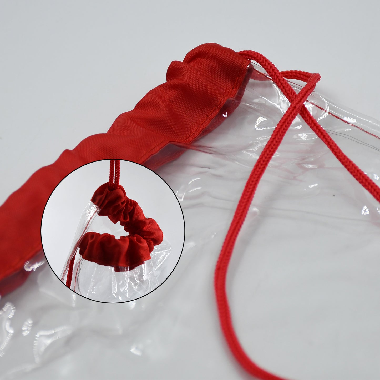 Plastic Waterproof Pouch Transparent Stadium Bags Clear String Bag For Gym Concert Travel Beach Swimming Sport