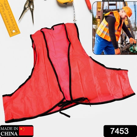 Economy Safety Vest Soft Vinyl With Tie Closure For Identifying Staff And Volunteers Adult Pvc Safety Vest High Visibility For Outdoor Operator