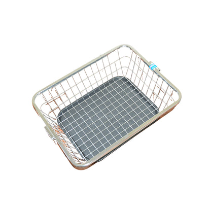 Dish Drainer Rack  With Drip Tray Stainless Steel Dish Drainer Rack With Drip Tray Utensil Drying Stand For Kitchen Plate Rack Bartan Basket For Kitchen Utensilsdish Drying Rack With Drainerbartan Basketplate Stand ( 57 X 45 X 19 Cm)