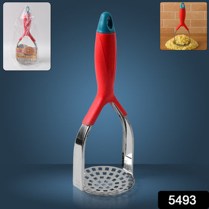 Kitchen Food Masher Fruit Tool Masher Professional Masher Kitchen Tool Kitchen Masher With Comfortable Grip Heavy Duty Potato Masher Perfect For Bean Vegetable Fruits Masher (1 Pc)