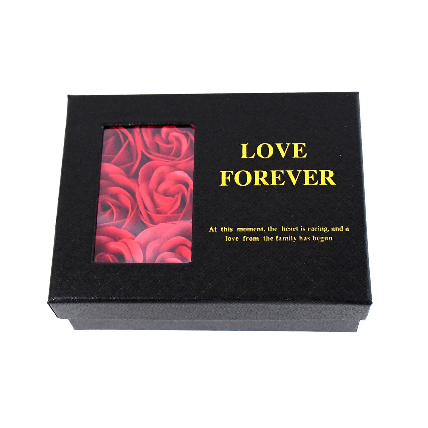Roseflower Gift Box Handmade Eternal Rose With I Love You Necklace Valentines Day