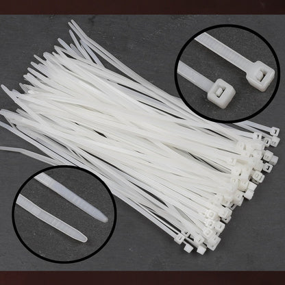 10 Inch Nylon Self Locking Cable Ties Heavy Duty Strong Zip Wire Tie. Pack Of 100