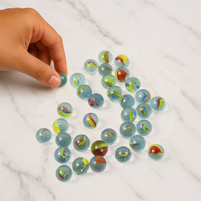Glassmarbles For Kids Approx 35 (35 In 1)