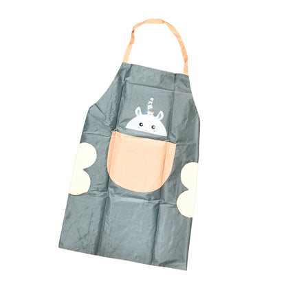 Cutecartoon Animal Design Kitchen Apron (1 Pc)