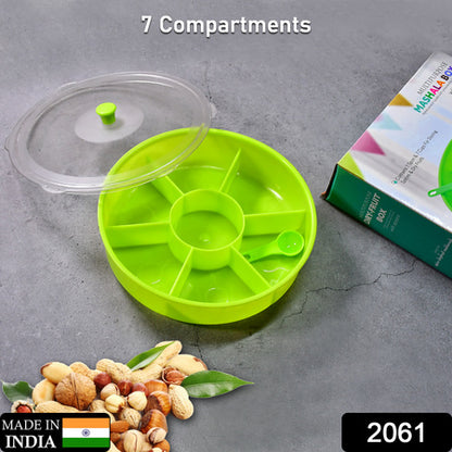 Multipurpose Dry-Fruit And Masala Box With Single Spoon.