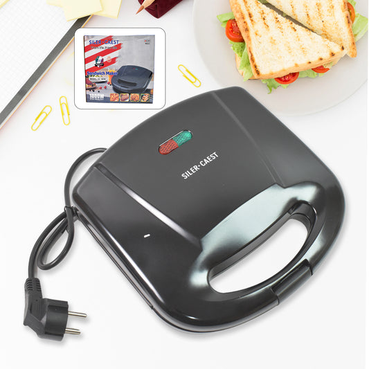 Sandwich Maker Makes Sandwich Non-Stick Plates Easy To Use With Indicator Lights