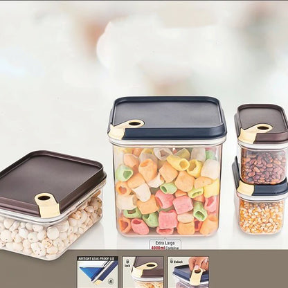 Ritupush N Lock Airtight Food Storage Container Set (4 Pc)