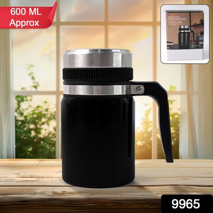 Stainless Steel Vacuum Cofee Cup With Non Slip Scalding (600Ml Approx)