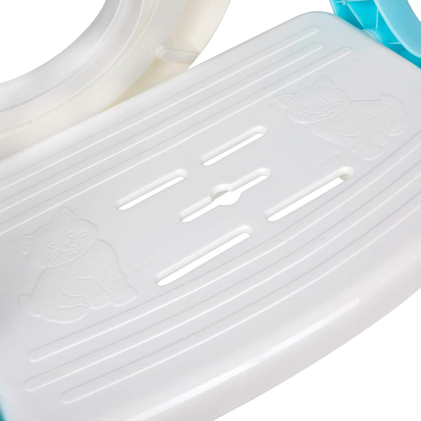 2 In 1 Potty Training Toilet Seat With Step Stool Ladder For Boy And Girl Baby Toddler Kid Childrens Toilet Training Seat Chair With Soft Padded Seat And Sturdy Non-Slip Wide Step Make Potty Easier For Your Kids (Multi-Color)