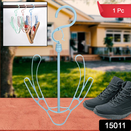 Small Shoes Drying Hanger Rotatable Shoe Hanging Racks (1Pc)