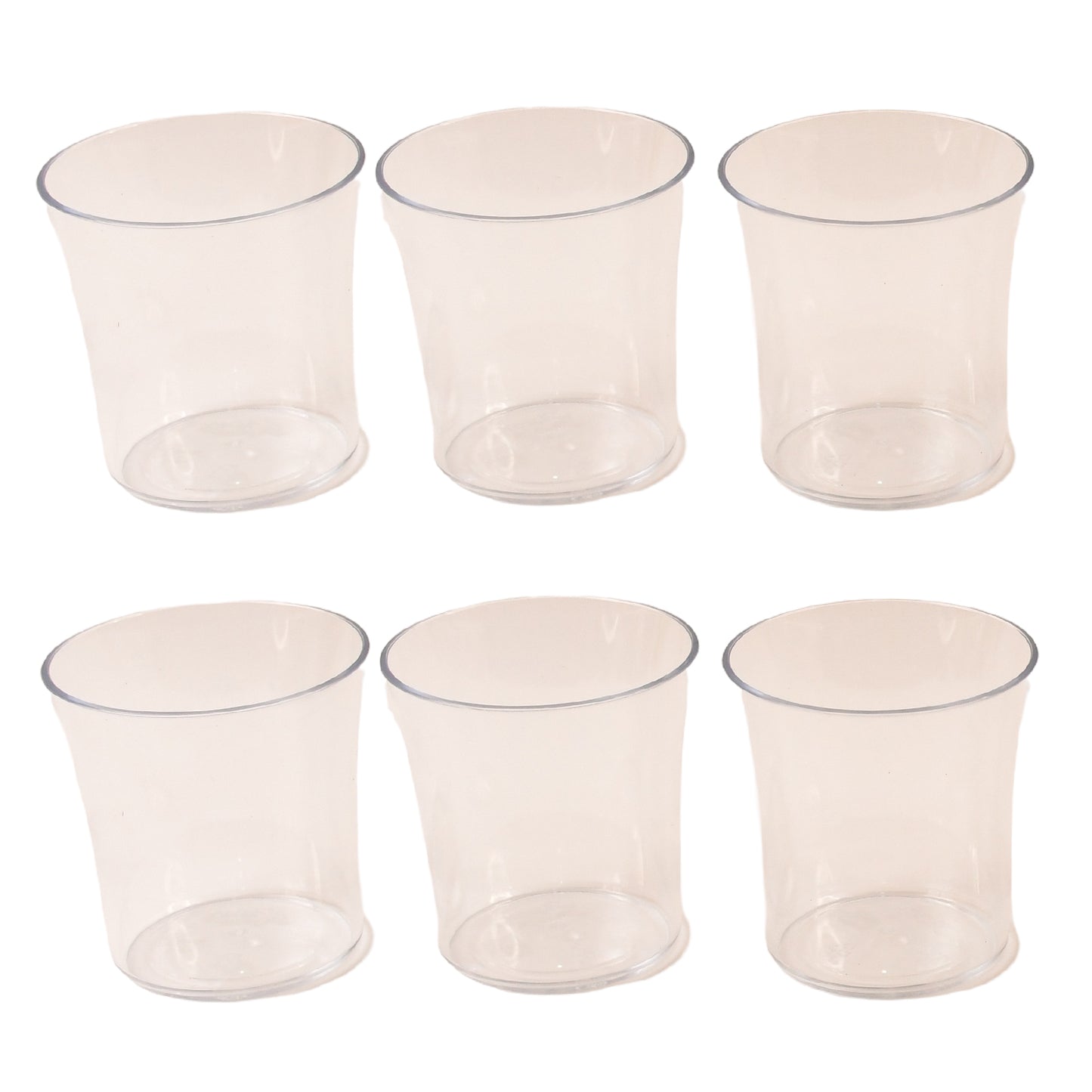 Apexwelcome Plastic Glass Set For Daily Use  Set Of 6