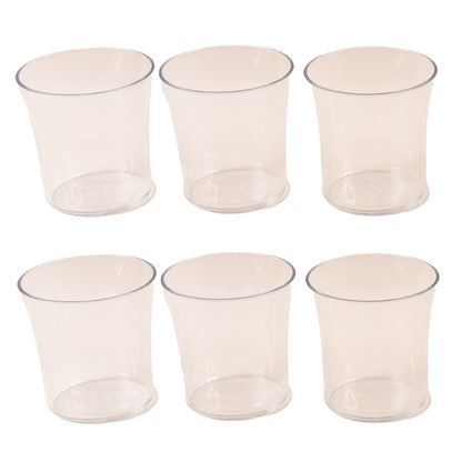 Apexwelcome Plastic Glass Set For Daily Use  Set Of 6