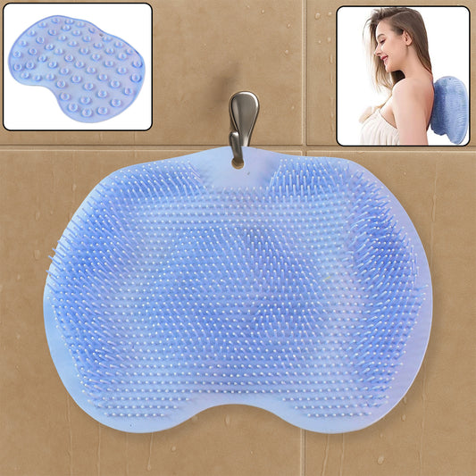 Silicone Bath Massage Cushion With Suction Cup Shower Foot Scubber Brush Foot Bath Mat Scrubber Anti-Slip Exfoliating Dead Skin Massage Pad Lazy Wash Feet Bathroom Mat