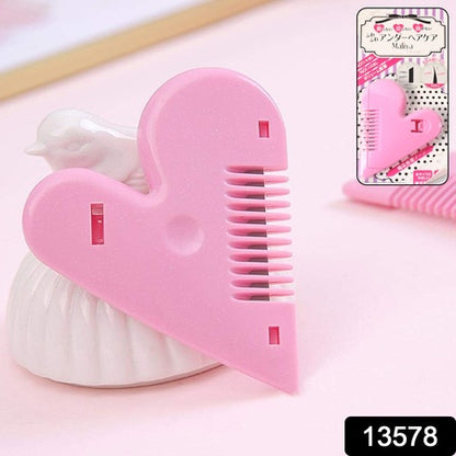 Heartshape Plastic Hair Cutting Scissors (1 Pc  With Card Packing)