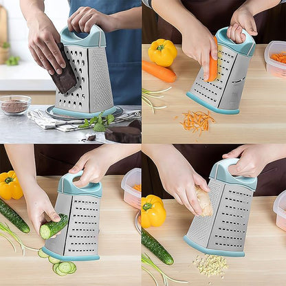 Rituheavy-Duty 7-In-1 Multipurpose Stainless Steel Hexagonal Grater