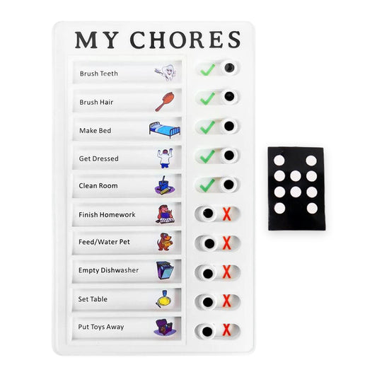 Portable My Chores Home Note Board Management Planning Memo Boards Reminding Time. (Size - 20X12Cm)