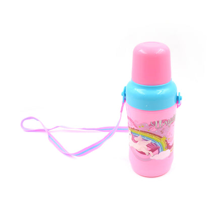 Plastic Sports Insulated Water Bottle With Dori  Straw Easy To Carry High Quality Water Bottle Bpa-Free  Leak-Proof For Kids School For Fridge Office Sports School Gym Yoga (1 Pc 500Ml)