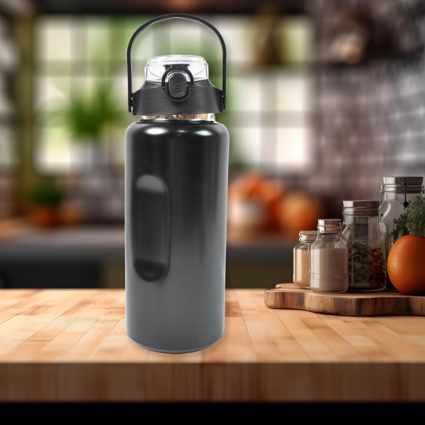 3 In1 Stainless Steel Insulated Water Bottle Double Wall Vacuum (3 Pcs Set  Different Size)