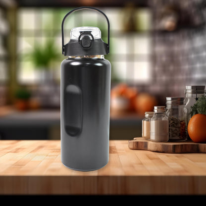 3 In1 Stainless Steel Insulated Water Bottle Double Wall Vacuum (3 Pcs Set  Different Size)