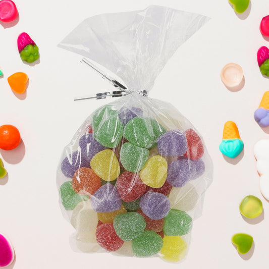 Clearcookie Bags Gift Bag Clear Flat Treat Bags (50 Pc Set)