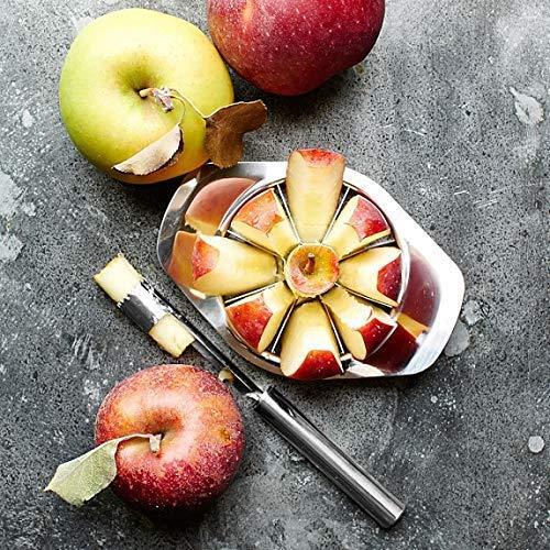 Stainless Steel Apple Cutterslicer With 8 Blades And Handle