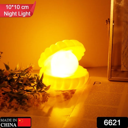 Pearl Shell Night Lamp Decorate Desk Lights Nursery Toy Lamp Led Pearl Shell Night Lights For Bedroom  Home