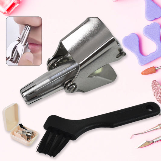 Nosehair Clipper Stainless Steel Hair Remover (1 Pc  With Brush  Plastic Case)
