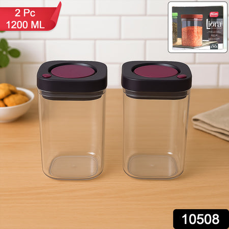 Supermom Airtight Kitchen Storage Containers (2 Pc Set  1200Ml)