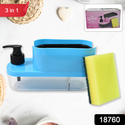 3 In1 Dishwashing And Handwash Liquid Soap Dispenser (3 In 1 Dispenser)