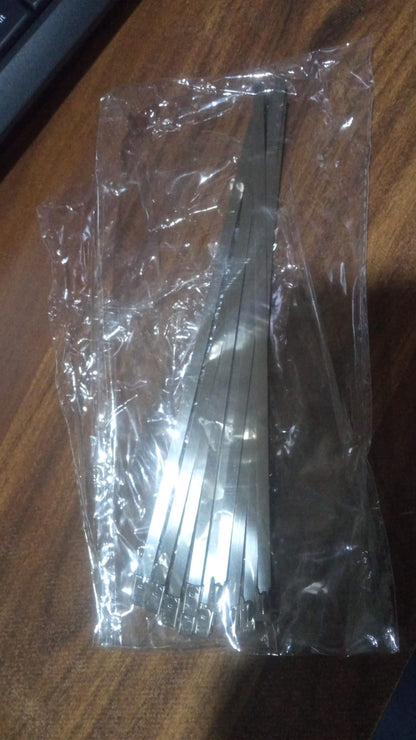 Multipurpose Stainless Steel Cable Tie (10 Pcs Set  4.6X200Mm)