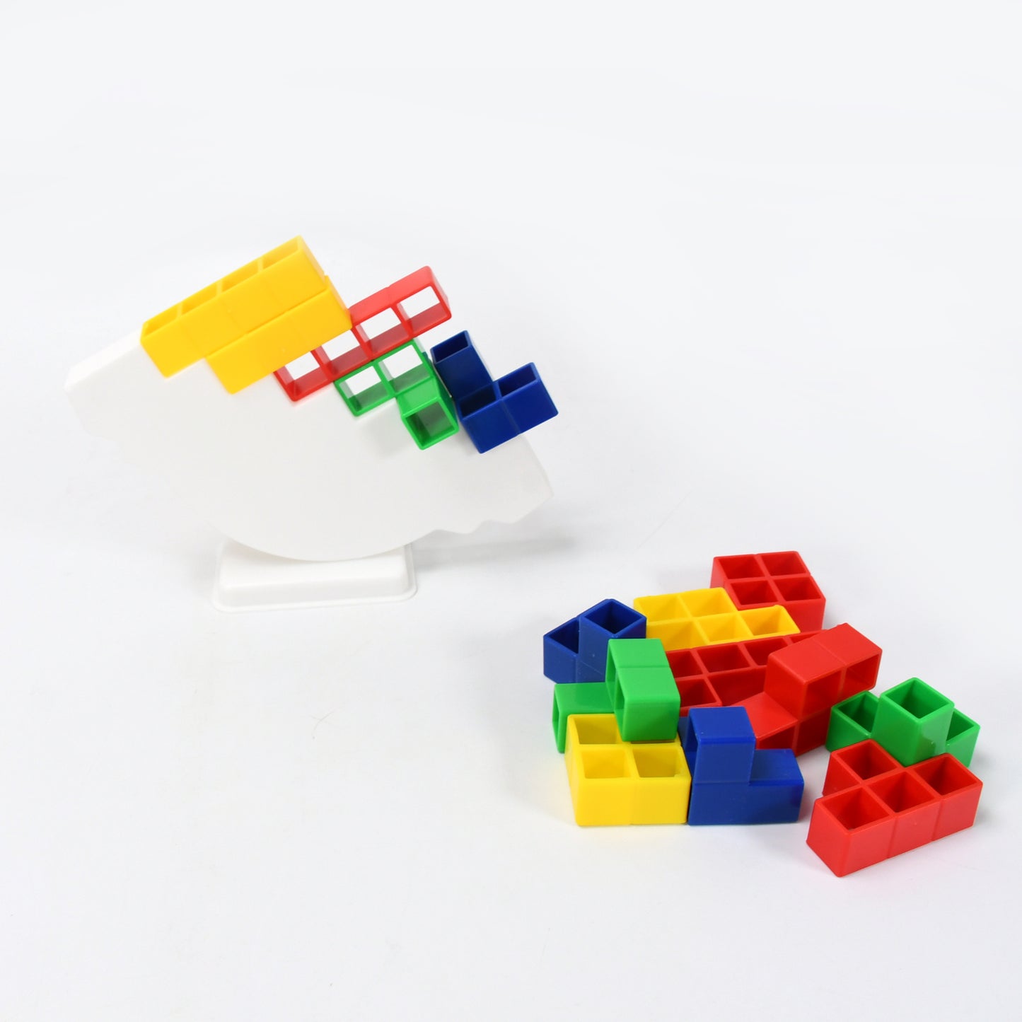 3D Tower Game Tower Balance Game Tower Stacking Game Adult Kid Tower Stacking Blocks Balance Game Blocks Building Toys For Kids Age 3+ Years (16 Pcs Set)