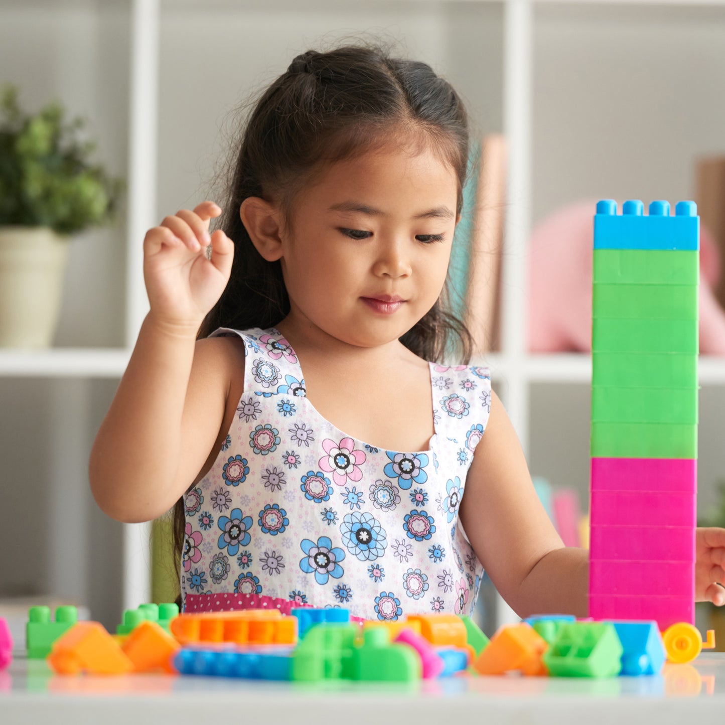 Blocks Set For Kids Play Fun And Learning Blocks For Kids Games For Children Block Game Puzzles Set Boys Children (Multicolor 60 Bricks Blocks)