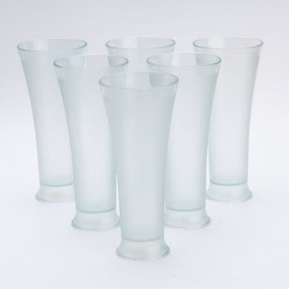High Quality Faluda Ice Cream Juicer And Water Glasses Set Of 6 Transparent Drinking Water Glasses Stylish Glasses For Faluda Water Juice Glass Set Of 6 Pcs (300 Ml Approx)