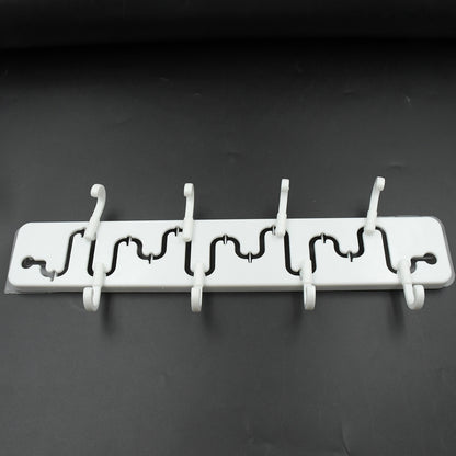 Slideway Adjustable Hook Wall Adhesive Hook Plastic High Quality Hooks For Home   Bathroom Use